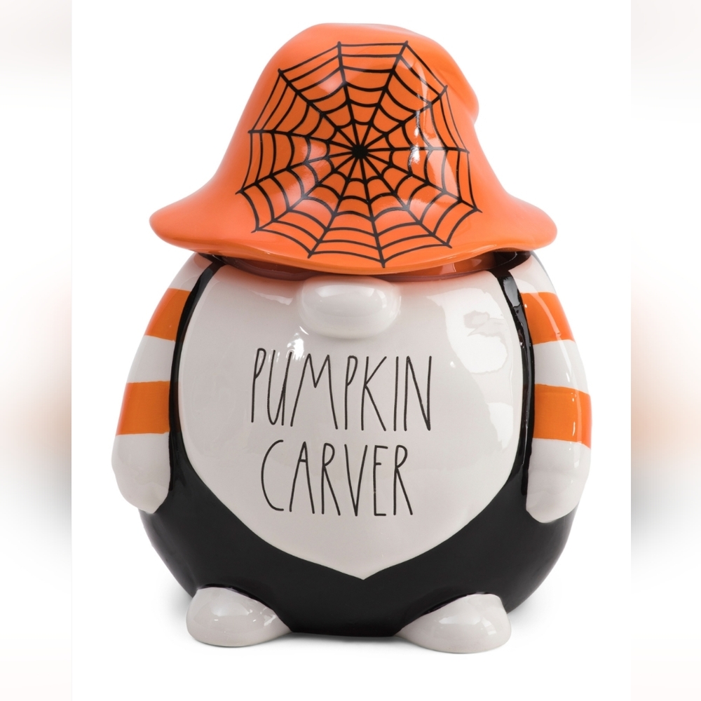 Rae Dunn Pumpkin Carver Gnome Canister